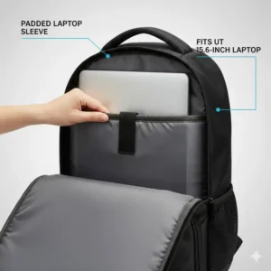 Internal laptop sleeve fitting inside a backpack 18 inch.