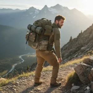 The reliable tactical backpack made in usa being used during demanding field operations, proving its ruggedness.